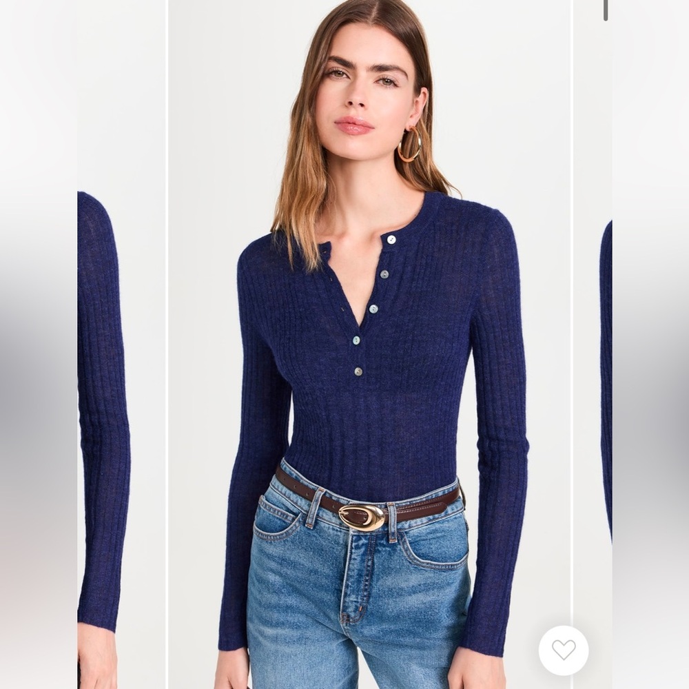 Madewell Lightweight Alpaca Madison Henley Pullover